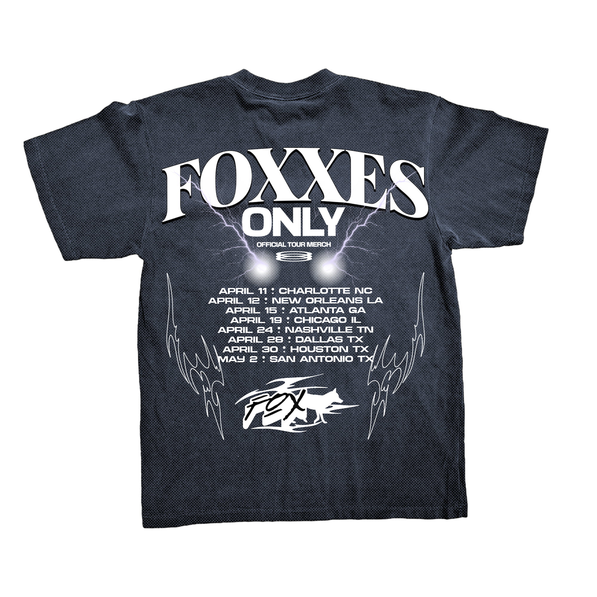 FOXXES ONLY TEE - VINTAGE GREY – FOXXESONLY